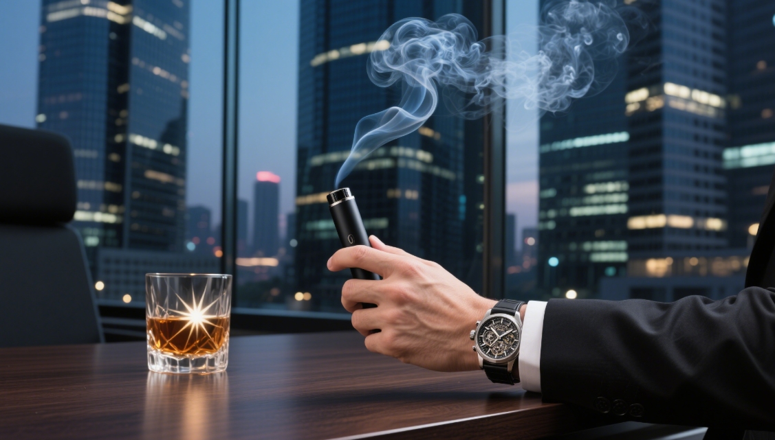 RELX Metal Artisan Vape Device - Black Wave: Where Craftsmanship Meets Cutting-Edge Innovation