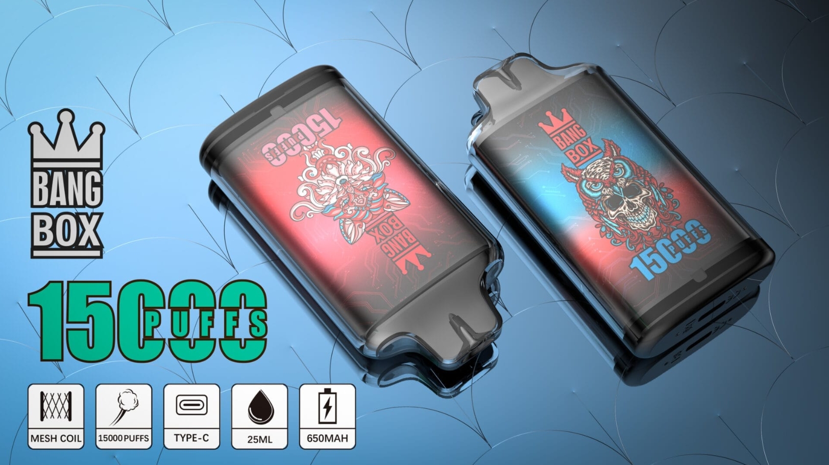Bang Box 15000 Puffs Vape - Mango Peach Watermelon: The Ultimate Fusion of Flavour and Longevity