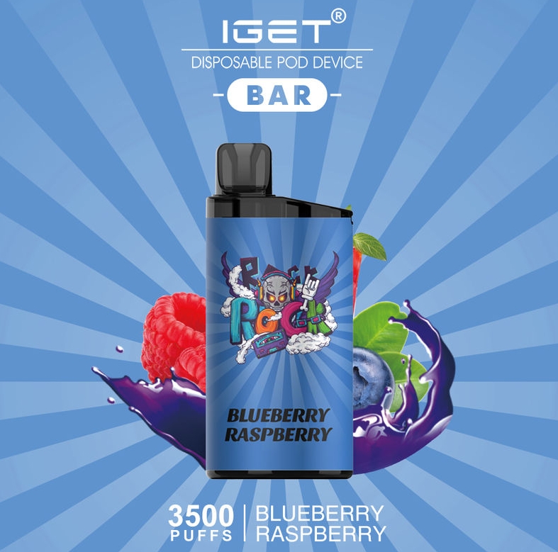 The Unforgettable Burst: Diving Deep into the IGET Bar 3500 Puffs Blueberry Raspberry Vape Experience