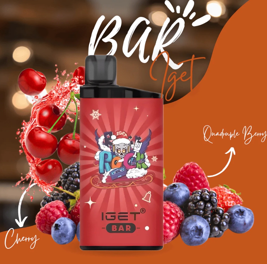 IGET Bar 3500 Puffs - Quadruple Berry: Your Burst of Aussie Summer, Anytime
