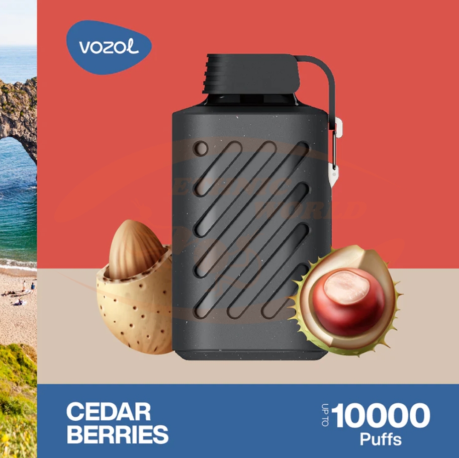 The VOZOL GEAR 10000: Where Cedar Meets Berries in a Cloud of Kiwi Vaping Brilliance