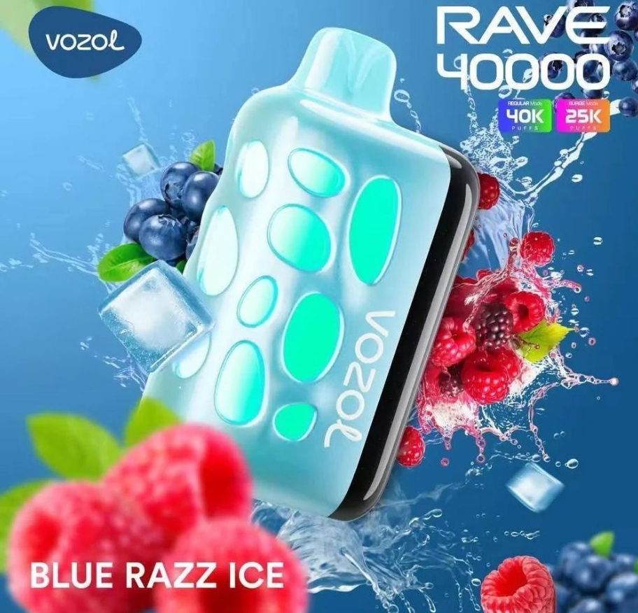 The Kiwi Vaper's Deep Dive: Unpacking the Vozol Rave 40000 Puffs Experience in Blue Razz Ice