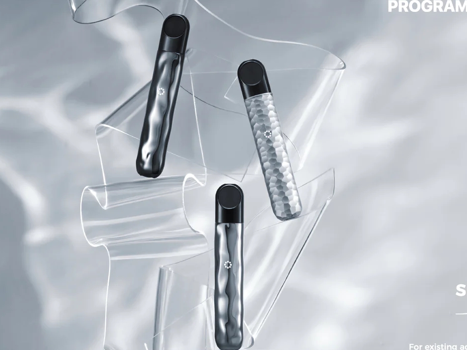 The RELX Metal Artisan Vape Device - Black Wave: Where Engineering Meets Oceanic Artistry